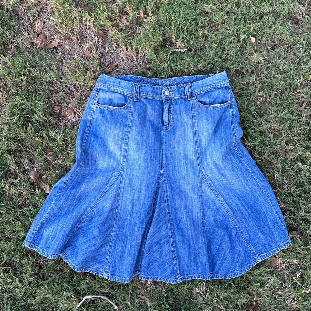 Vintage Tommy Hilfiger Midi Denim Skirt